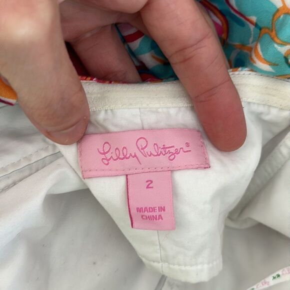 Lilly Pulitzer Strapless Ruffle and Keyhole Back Flamingo Dress - Picture 8 of 8